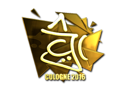 Sticker | chrisJ (Gold) | Cologne 2016