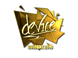 Sticker | device (Gold) | Cologne 2016
