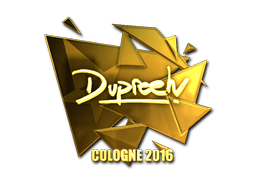 Sticker | dupreeh (Gold) | Cologne 2016