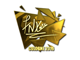 Sticker | fnx (Gold) | Cologne 2016