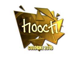 Sticker | hooch (Gold) | Cologne 2016