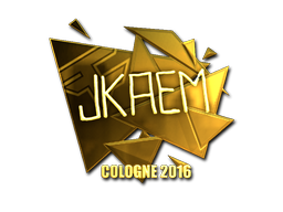 Sticker | jkaem (Gold) | Cologne 2016