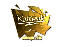 Sticker | karrigan (Gold) | Cologne 2016