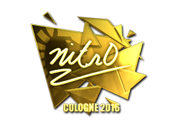 Sticker | nitr0 (Gold) | Cologne 2016