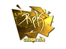 Sticker | RpK (Gold) | Cologne 2016