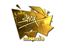 Sticker | shox (Gold) | Cologne 2016