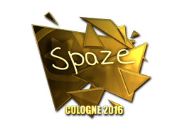 Sticker | spaze (Gold) | Cologne 2016