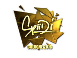 Sticker | Spiidi (Gold) | Cologne 2016