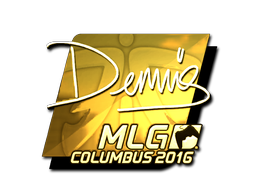 Sticker | dennis (Gold) | MLG Columbus 2016