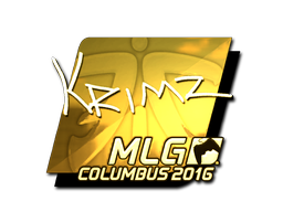 Sticker | KRIMZ (Gold) | MLG Columbus 2016