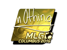 Sticker | n0thing (Gold) | MLG Columbus 2016
