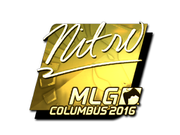 Sticker | nitr0 (Gold) | MLG Columbus 2016