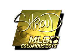 Sticker | shroud (Gold) | MLG Columbus 2016