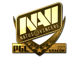 Sticker | Natus Vincere (Gold) | Krakow 2017