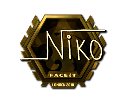 Sticker | niko (Gold)  | London 2018