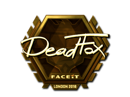 Sticker | DeadFox (Gold) | London 2018