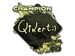 Sticker | qikert (Gold, Champion) | Rio 2022