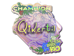 Sticker | qikert (Holo, Champion) | Rio 2022