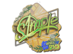 Sticker | s1mple (Holo) | Rio 2022