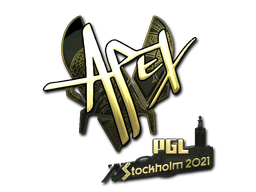 Sticker | apEX (Gold) | Stockholm 2021