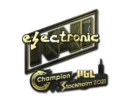Sticker | electroNic (Gold) | Stockholm 2021