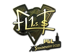Sticker | FL1T (Gold) | Stockholm 2021