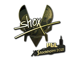 Sticker | shox (Gold) | Stockholm 2021