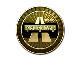 Sticker | Overpass (Gold)