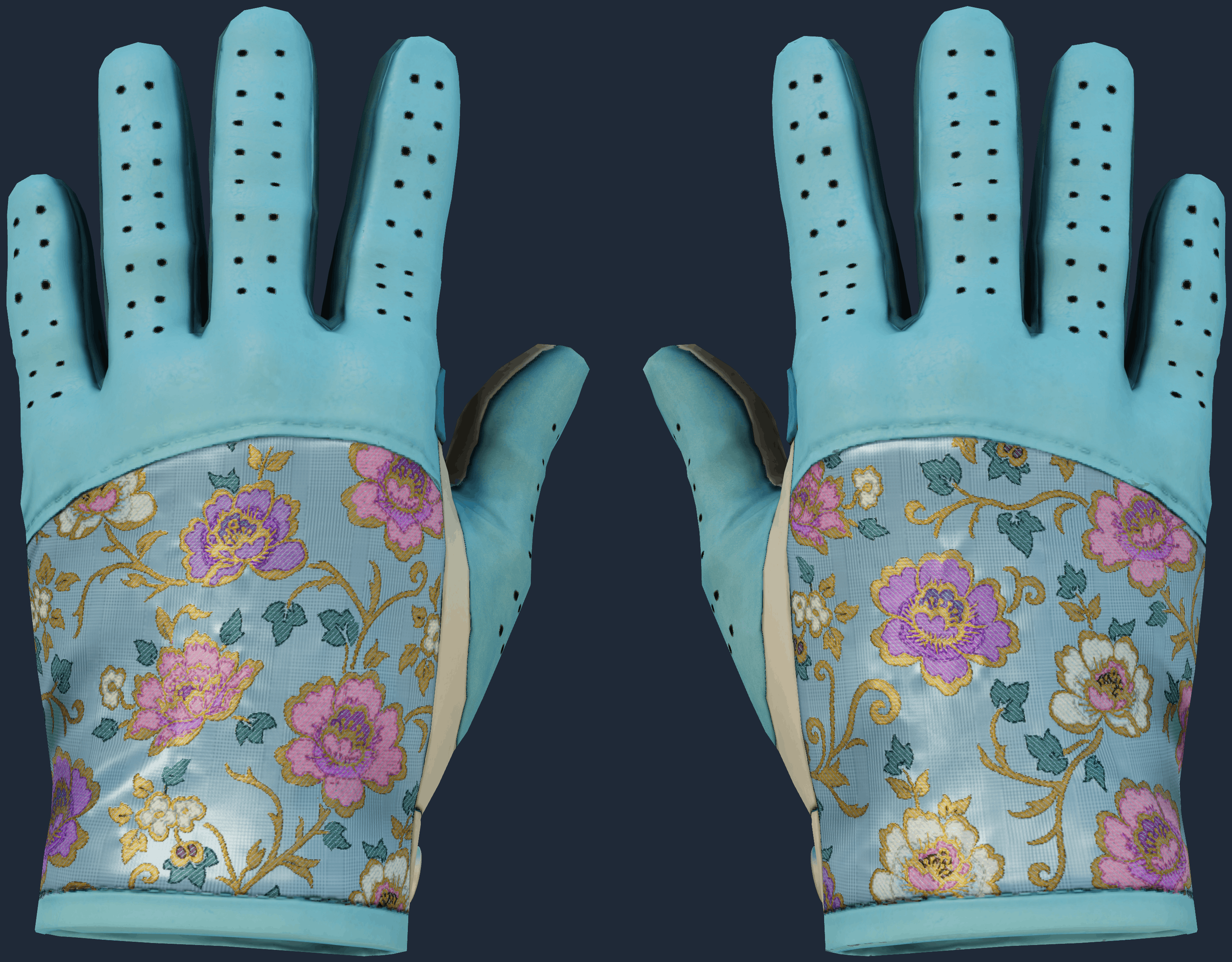 ★ Driver Gloves | Brocade Flowers Pattern