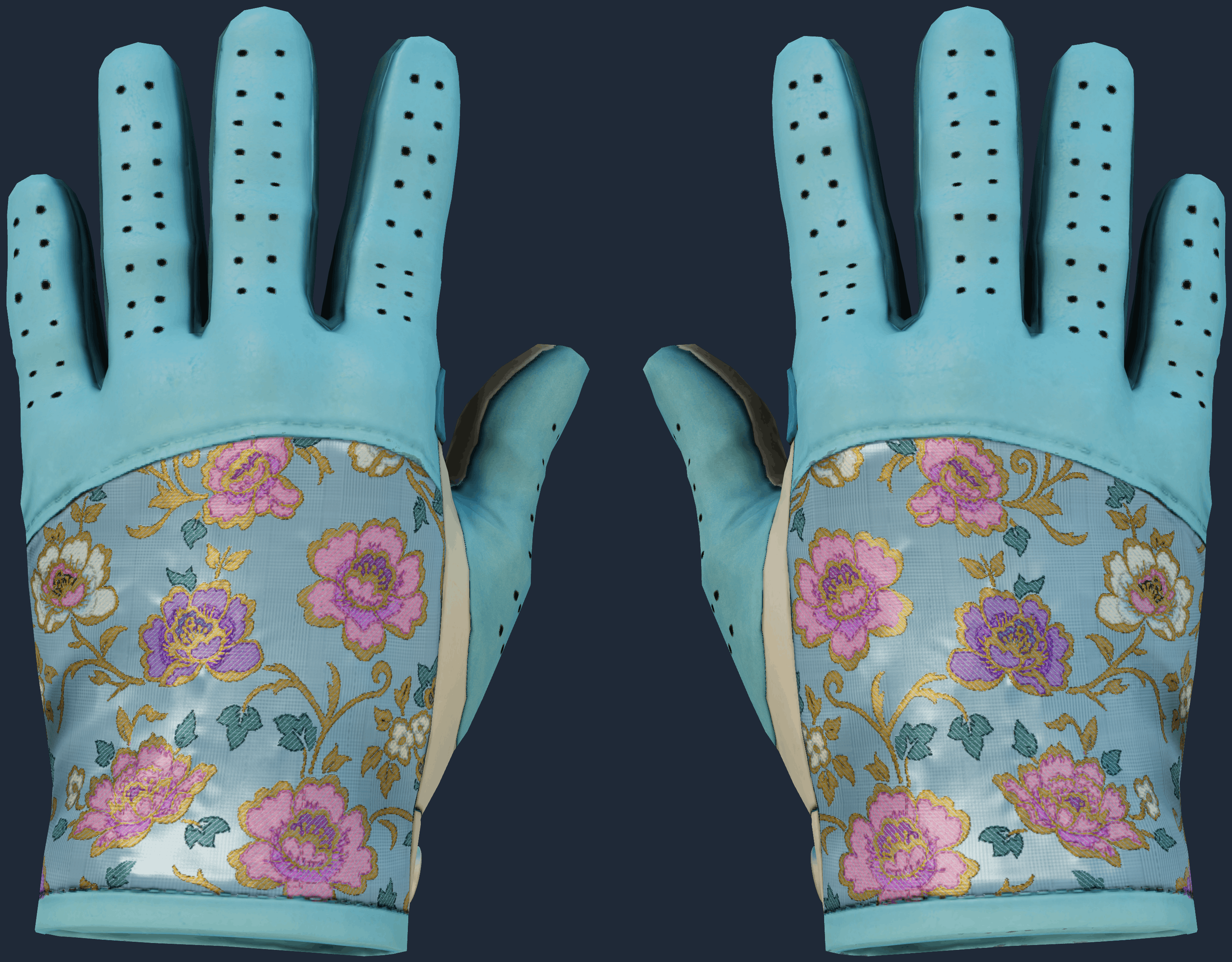 ★ Driver Gloves | Brocade Flowers Pattern