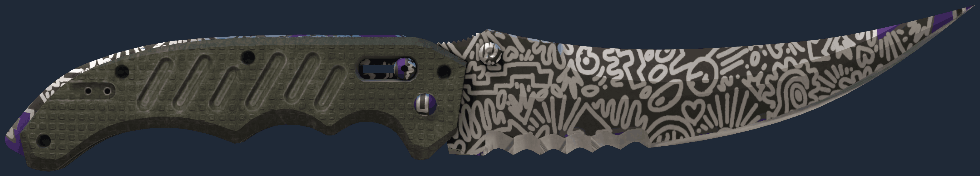 ★ Flip Knife | Freehand Pattern