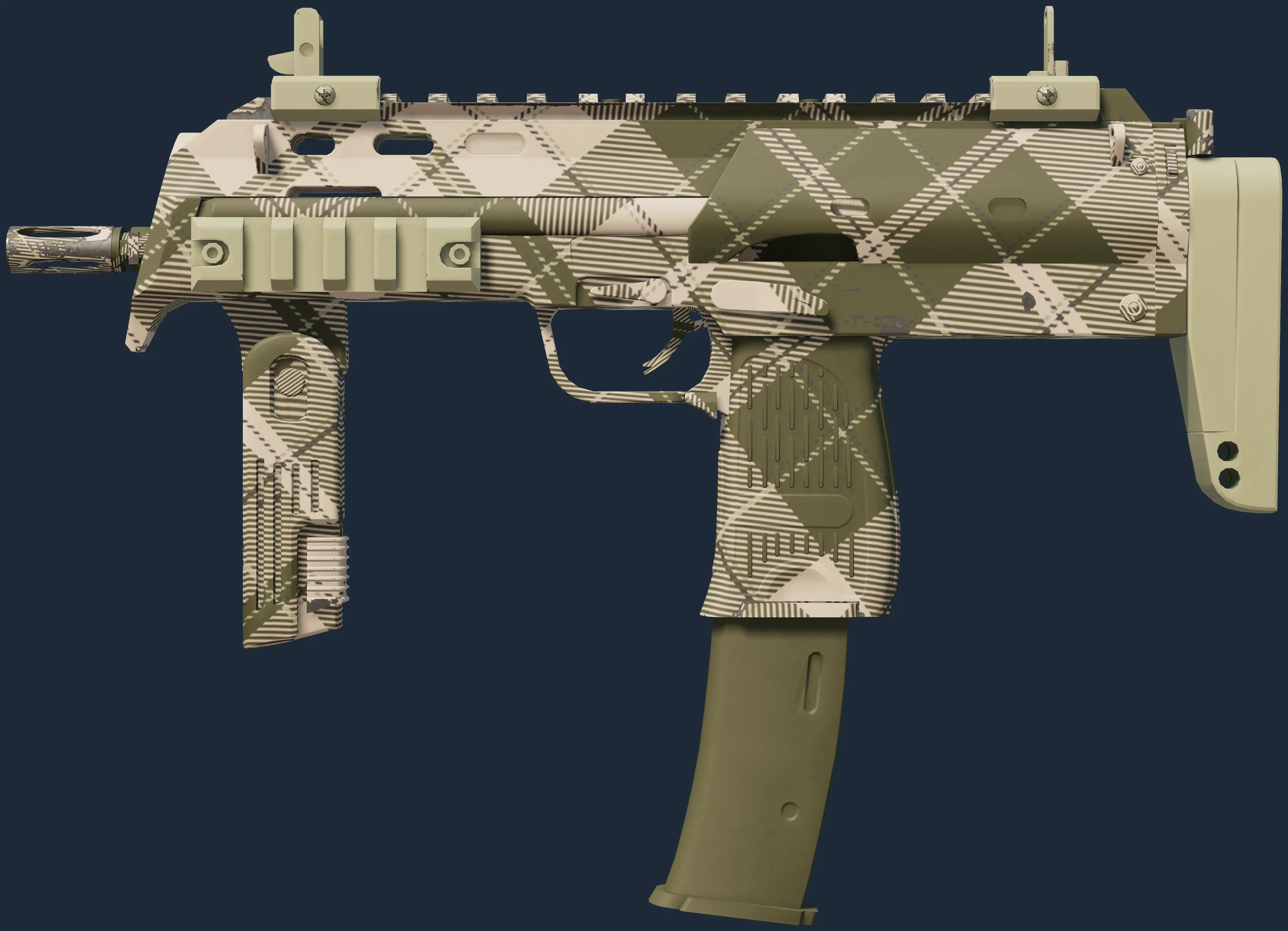 MP7 | Olive Plaid Pattern