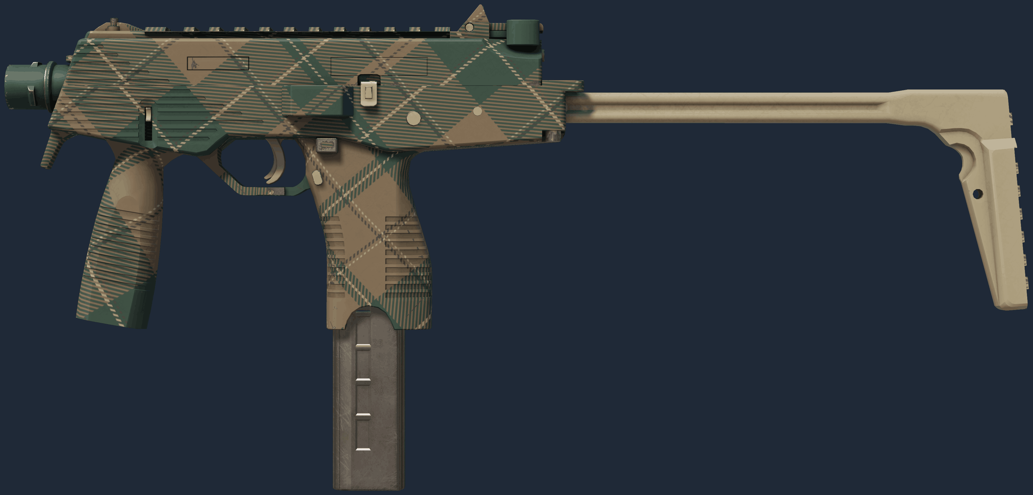 MP9 | Green Plaid Pattern