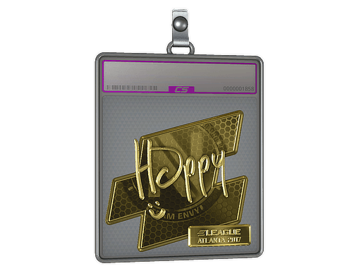 Sticker | Happy (Gold) | Atlanta 2017