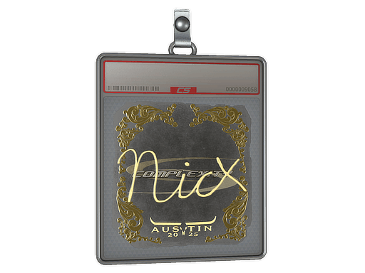Sticker | nicx (Gold) | Austin 2025