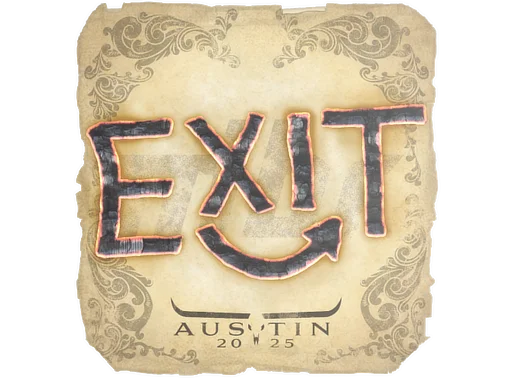 Sticker | exit | Austin 2025