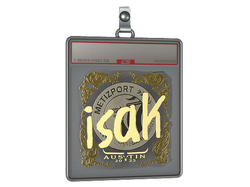 Sticker | isak (Gold) | Austin 2025