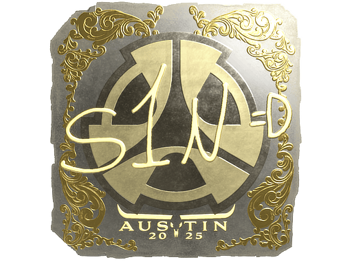 Sticker | s1n (Gold) | Austin 2025