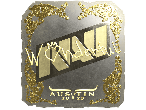 Sticker | w0nderful (Gold) | Austin 2025