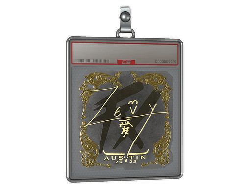 Sticker | zevy (Gold) | Austin 2025