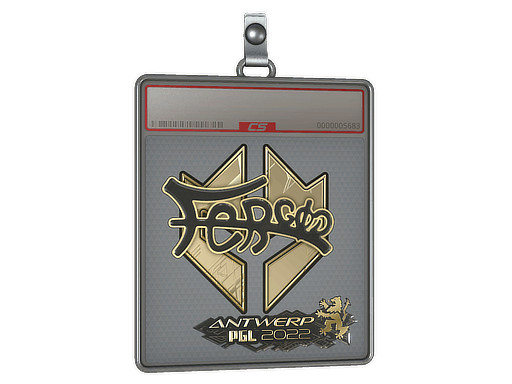 Sticker | fer (Gold) | Antwerp 2022