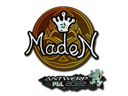 Sticker | maden (Glitter) | Antwerp 2022
