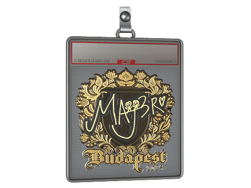 Sticker | MAJ3R (Gold) | Budapest 2025