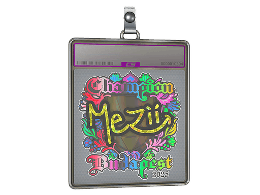 Sticker | mezii (Holo, Champion) | Budapest 2025