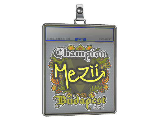 Sticker | mezii (Champion) | Budapest 2025
