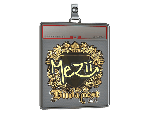 Sticker | mezii (Gold) | Budapest 2025