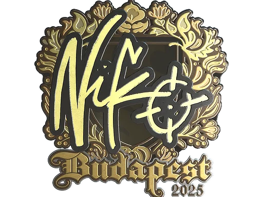 Sticker | NiKo (Gold) | Budapest 2025