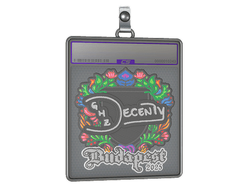 Sticker | decenty (Embroidered) | Budapest 2025