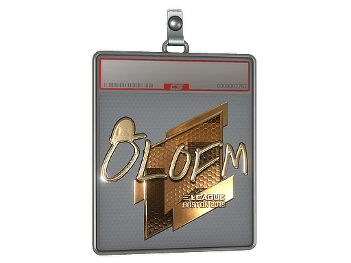 Sticker | olofmeister (Gold) | Boston 2018
