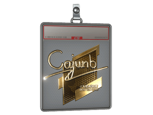 Sticker | cajunb (Gold) | Boston 2018